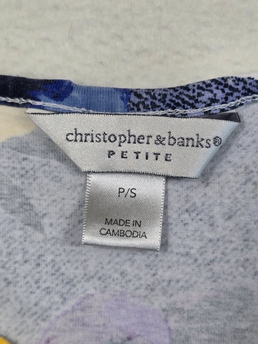 Christopher & Banks Womens PS Floral Top - Picture 2 of 4